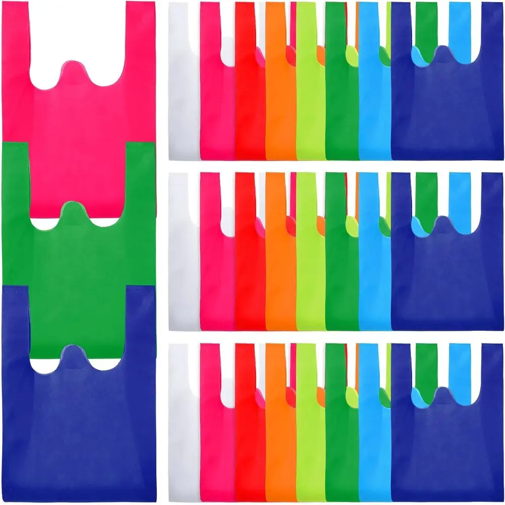 48 Pack Reusable Colorful Tote Bags, Non-Woven Grocery Bags, 19.7x11.8x5.5, Washable & Foldable for Shopping
48 Pack Reusable Colorful Tote Bags, Non-Woven Grocery Bags, 19.7x11.8x5.5, Washable & Foldable for Shopping