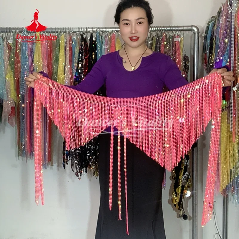 Belly Dancing Practice Belt for Women's Senior AB Stones Triangular Tassel Hip Scarf for Girls Oriental Dance Accessories Belts
Belly Dancing Practice Belt for Women's Senior AB Stones Triangular Tassel Hip Scarf for Girls Oriental Dance Accessories Belts