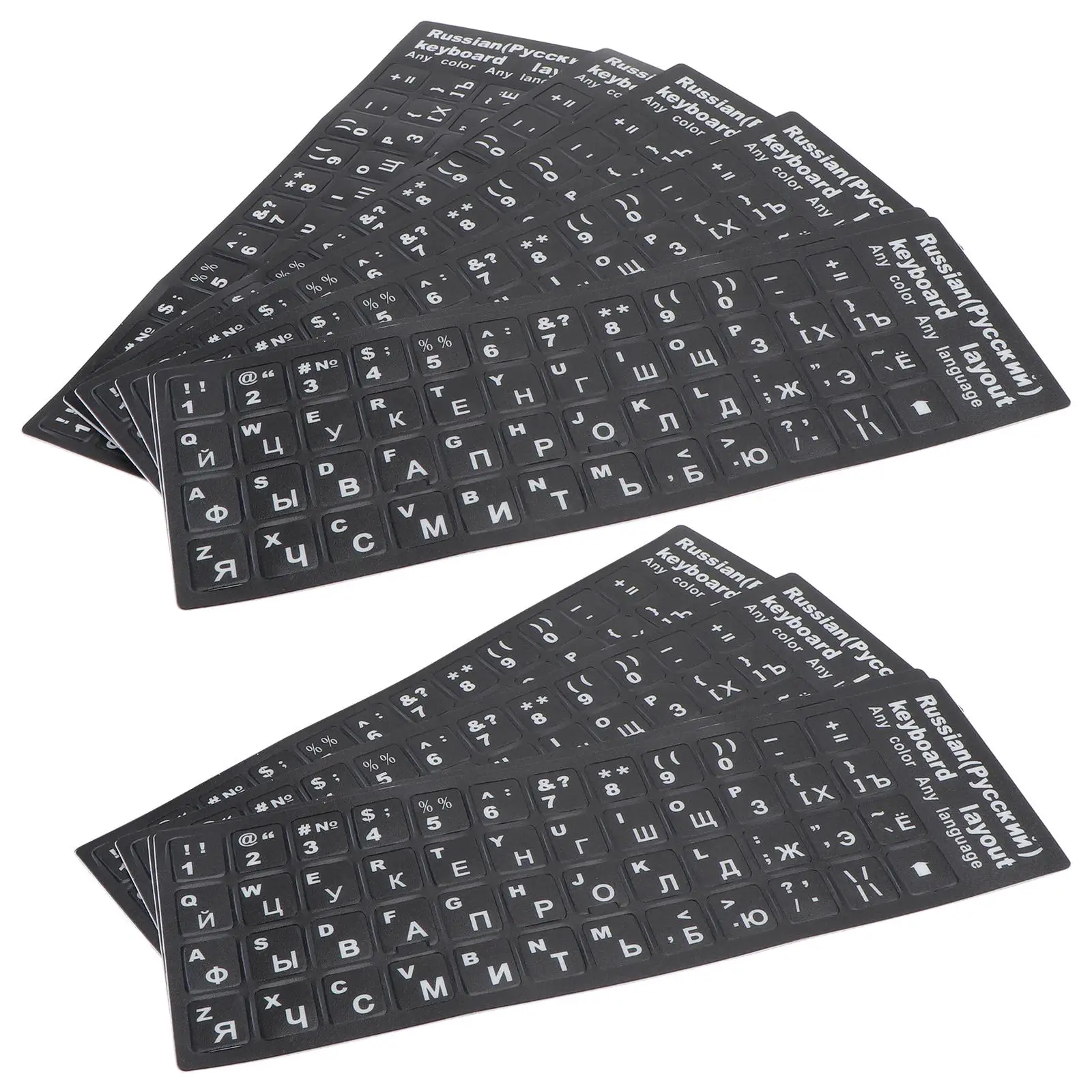 10 Pcs Stickers Black Mat White Letters Keyboard Layout PVC Material No Residue Suitable Home Office School Keyboard Cover
10 Pcs Stickers Black Mat White Letters Keyboard Layout PVC Material No Residue Suitable Home Office School Keyboard Cover