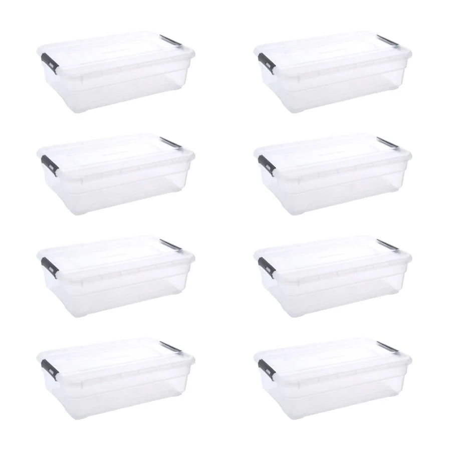 28 Qt Clear Plastic Underbed Storage Box with Secure Latching Lid, Transparent Design for Easy Visibility, Space-Saving Solutio
28 Qt Clear Plastic Underbed Storage Box with Secure Latching Lid, Transparent Design for Easy Visibility, Space-Saving Solutio