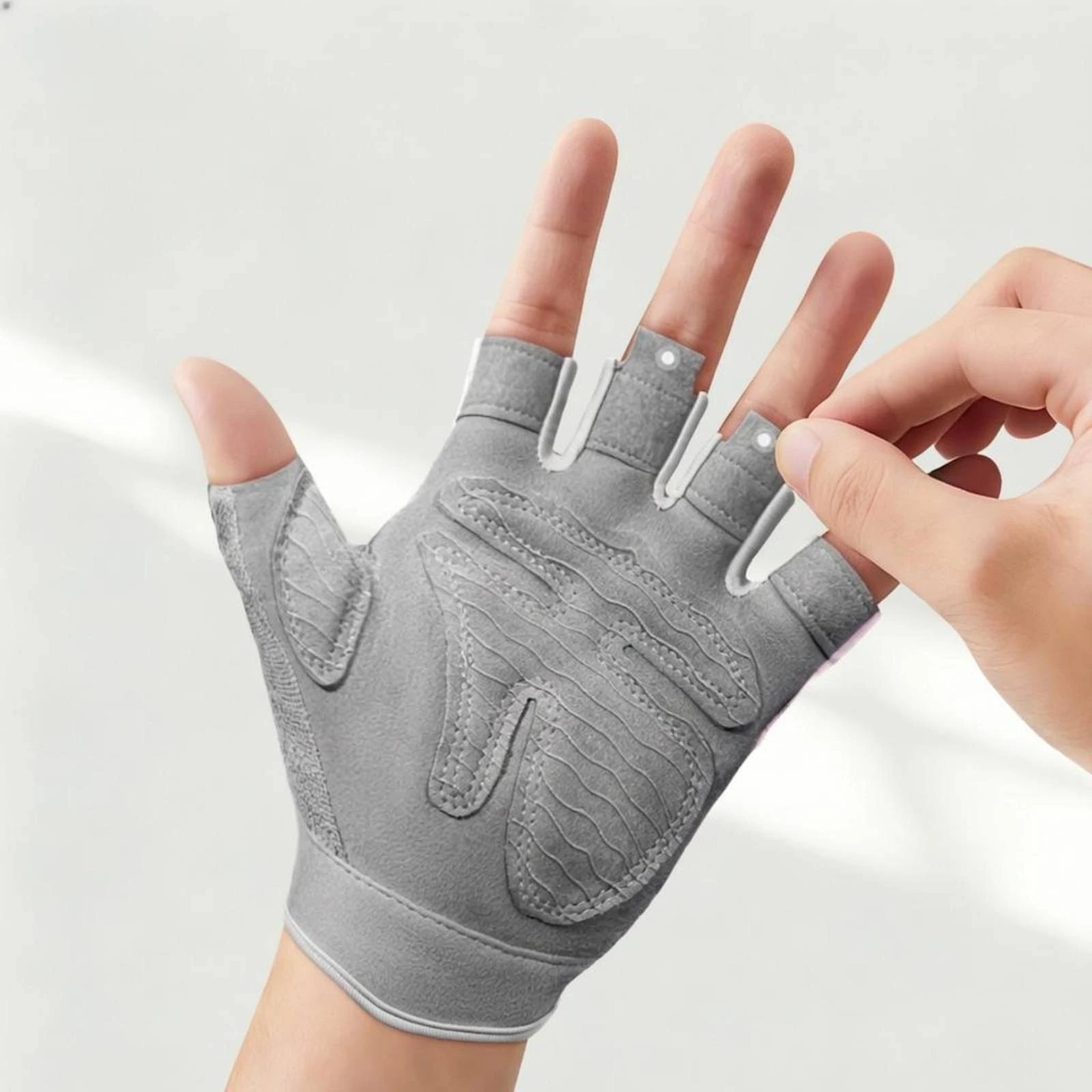 Fingerless Sports Gloves Breathable Fingerless Grip Gloves Sport Gear Wear-Resistant Elastic Material
Fingerless Sports Gloves Breathable Fingerless Grip Gloves Sport Gear Wear-Resistant Elastic Material