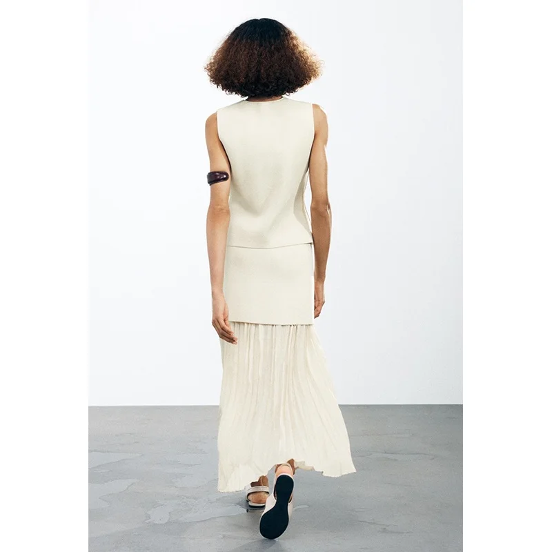 Spring New Arrival Women's mat Sle Single Button Unadorned V-ne Svel Knitted Vest 492003 Commute Polyester ... 
Spring New Arrival Women's mat Sle Single Button Unadorned V-ne Svel Knitted Vest 492003 Commute Polyester ...