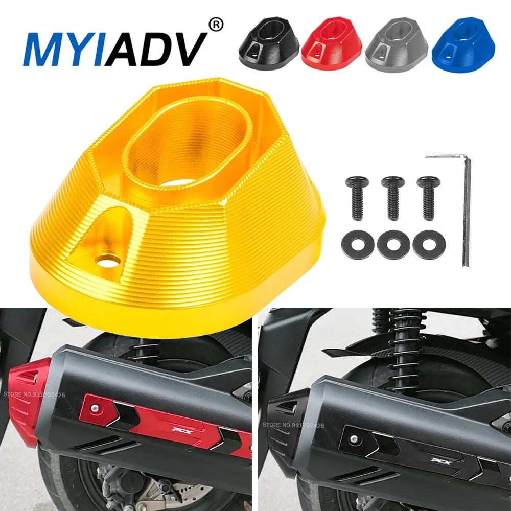 Motorcycle Exhaust Pipe Cover Guard Tail Anti-Collision Protective CNC Aluminum Cap For Honda PCX125 PCX160 Vario160 2020-2024
Motorcycle Exhaust Pipe Cover Guard Tail Anti-Collision Protective CNC Aluminum Cap For Honda PCX125 PCX160 Vario160 2020-2024