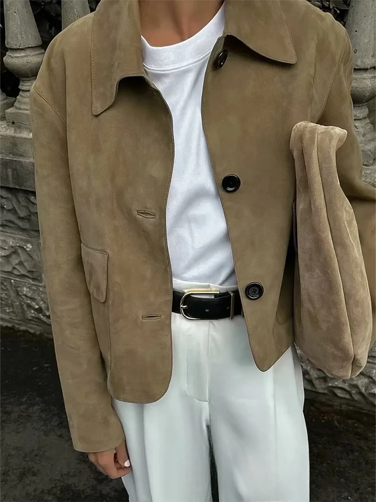 ZBZA Women Vintage Casual Short Blazer Jacket Lapel Long Sleeves Single-breasted Patch Pockets Solid Coat Fall Winter New Jacket
ZBZA Women Vintage Casual Short Blazer Jacket Lapel Long Sleeves Single-breasted Patch Pockets Solid Coat Fall Winter New Jacket