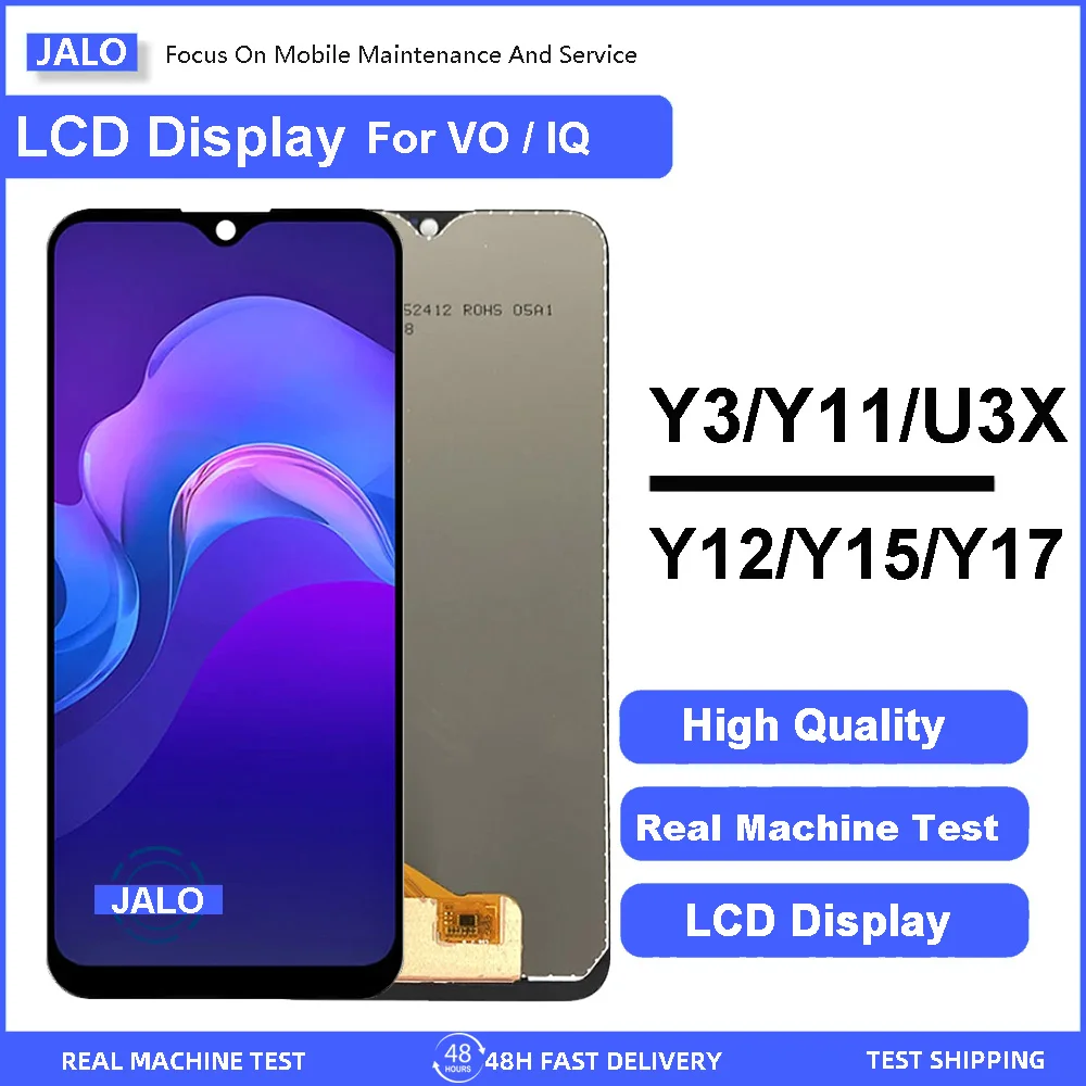 JALO screen assembly for VIVO Y3 U3X Y17 Y12 Y11 U3S integrated LCD Display Touch Screen LCD Panel Replacement
JALO screen assembly for VIVO Y3 U3X Y17 Y12 Y11 U3S integrated LCD Display Touch Screen LCD Panel Replacement