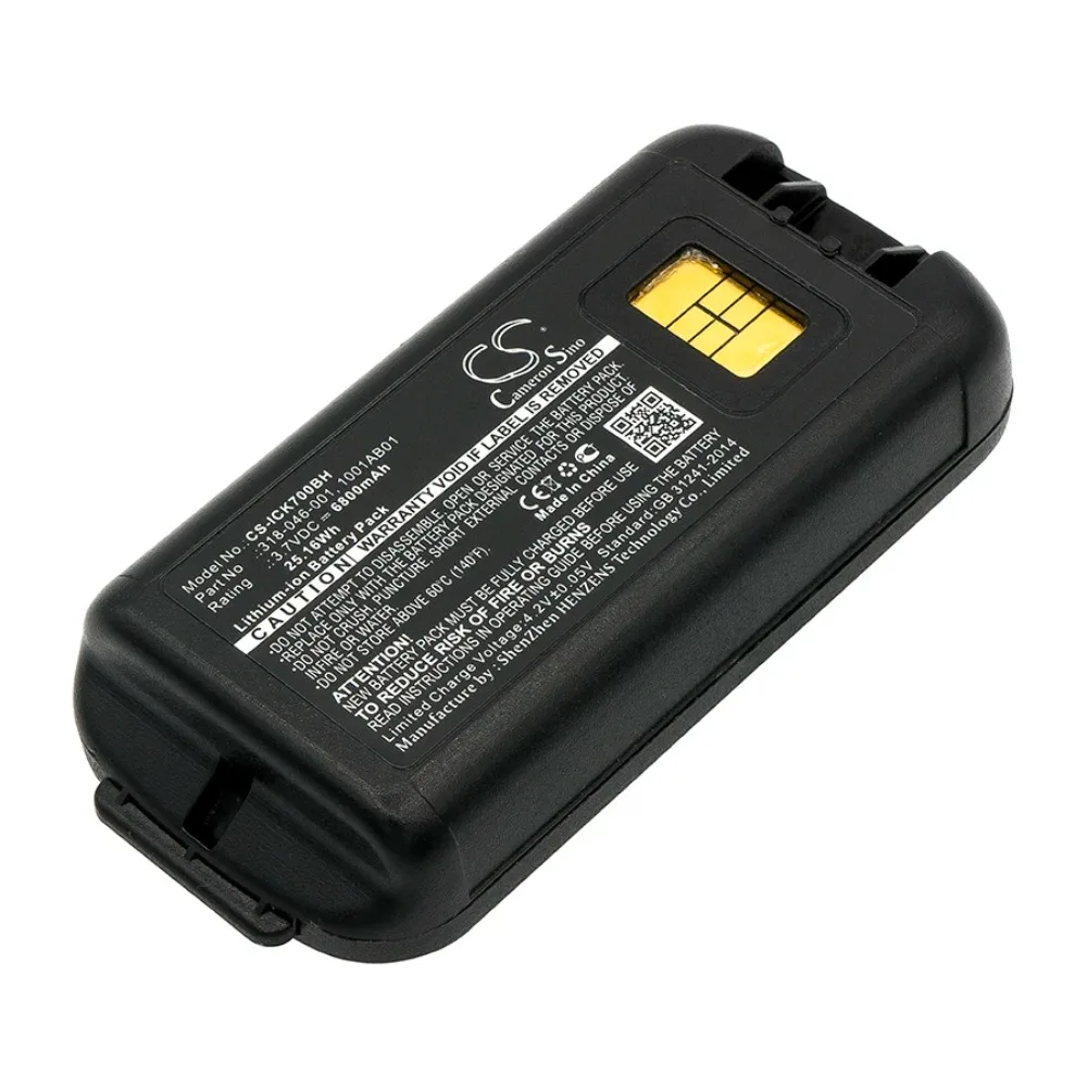 Replacement Battery for Intermec CK70, CK71 1001AB01, 1001AB02, 318-046-001, 318-046-011, AB18 3.70V 6800mAh / 25.16Wh
Replacement Battery for Intermec CK70, CK71 1001AB01, 1001AB02, 318-046-001, 318-046-011, AB18 3.70V 6800mAh / 25.16Wh