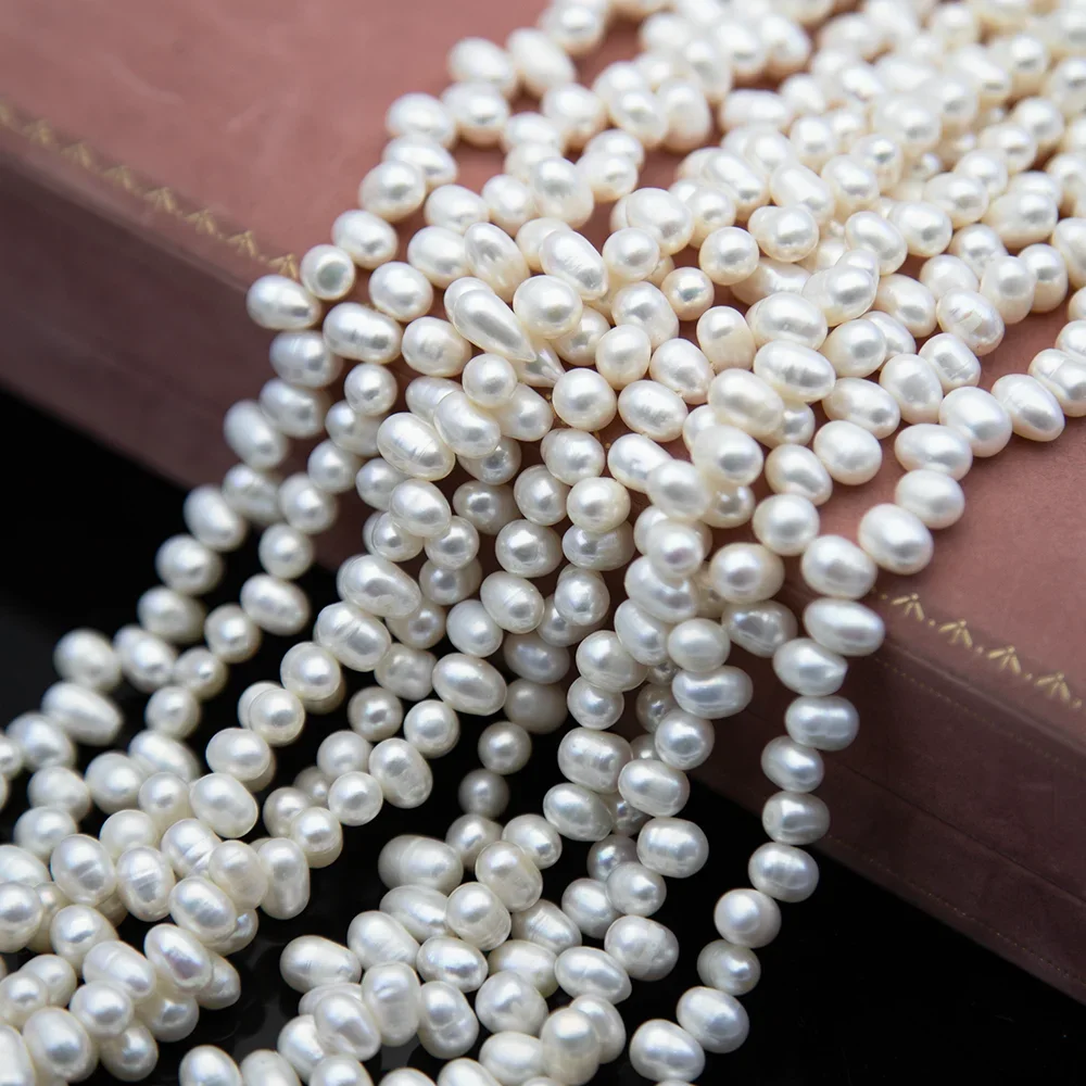 5-6mm Natural Freshwater Pearl Potato Shaped Loose Beads White for Jewelry Making Necklace Bracelet Earrings Gift
5-6mm Natural Freshwater Pearl Potato Shaped Loose Beads White for Jewelry Making Necklace Bracelet Earrings Gift