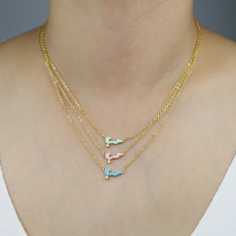 100% 925 Sterling Silver Micro Pave CZ Pastel Enamel Arabic Love Letter Charm Pendant Necklace For Women Cute Lovely Jewelry
100% 925 Sterling Silver Micro Pave CZ Pastel Enamel Arabic Love Letter Charm Pendant Necklace For Women Cute Lovely Jewelry