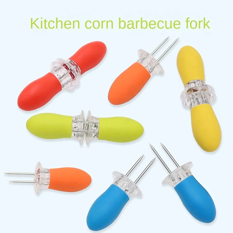 100PCS Stainless Steel Corn Barbecue Needle Rubber Handle Corn Barbecue Fork Bbq Outdoor Threading Device
100PCS Stainless Steel Corn Barbecue Needle Rubber Handle Corn Barbecue Fork Bbq Outdoor Threading Device