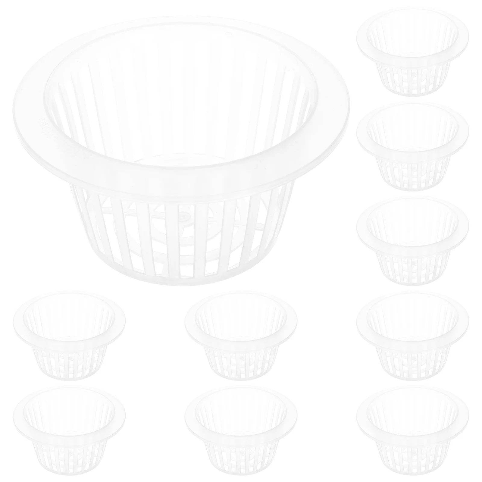 10pcs Hydroponic Planting Baskets Deepened Structure Soilfree Cultivation Versatile Design Reusable Plastic Net for Vegetables
10pcs Hydroponic Planting Baskets Deepened Structure Soilfree Cultivation Versatile Design Reusable Plastic Net for Vegetables