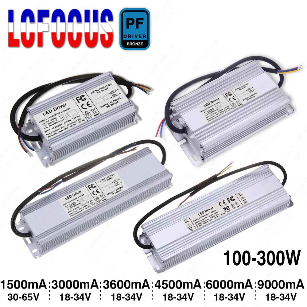 100W 120W 150W 200W 300W Waterproof LED Driver Constant Current 1500mA 3000mA 3600mA 4500mA 6000mA 9000mA Lighting Transformers
100W 120W 150W 200W 300W Waterproof LED Driver Constant Current 1500mA 3000mA 3600mA 4500mA 6000mA 9000mA Lighting Transformers