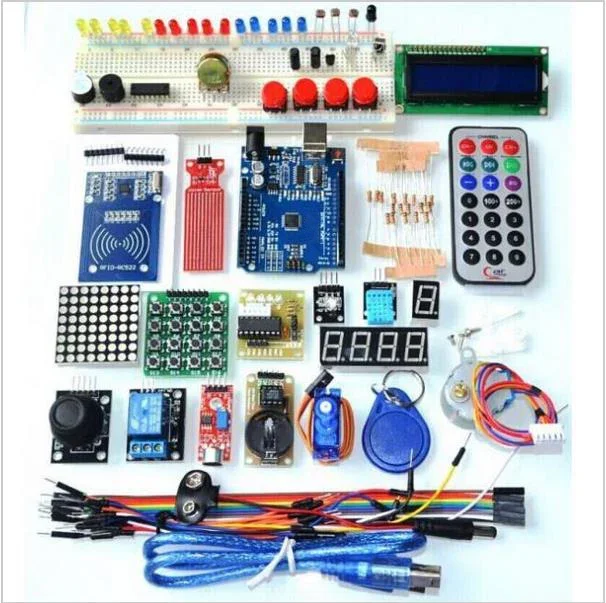 DIY KIT SET Upgraded Advanced Version Starter Kit the RFID learn Suite Kit LCD 1602 for Arduino UNO R3
DIY KIT SET Upgraded Advanced Version Starter Kit the RFID learn Suite Kit LCD 1602 for Arduino UNO R3