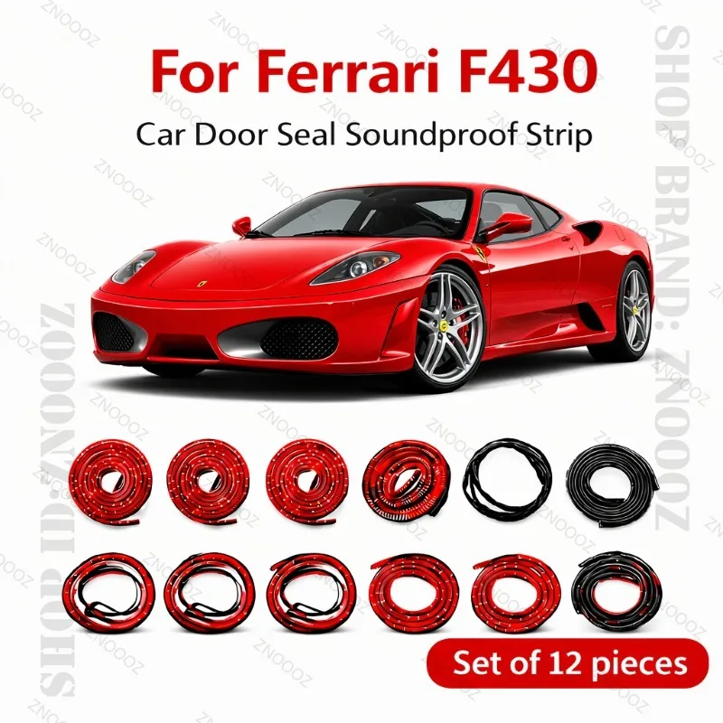 Для Ferrari F430: Комплект из 12 шт. резиновых уплотнителей дверных проемов (двухслойные, звукоизоляционные, пыле- и водонепроницаемые)
Для Ferrari F430: Комплект из 12 шт. резиновых уплотнителей дверных проемов (двухслойные, звукоизоляционные, пыле- и водонепроницаемые)