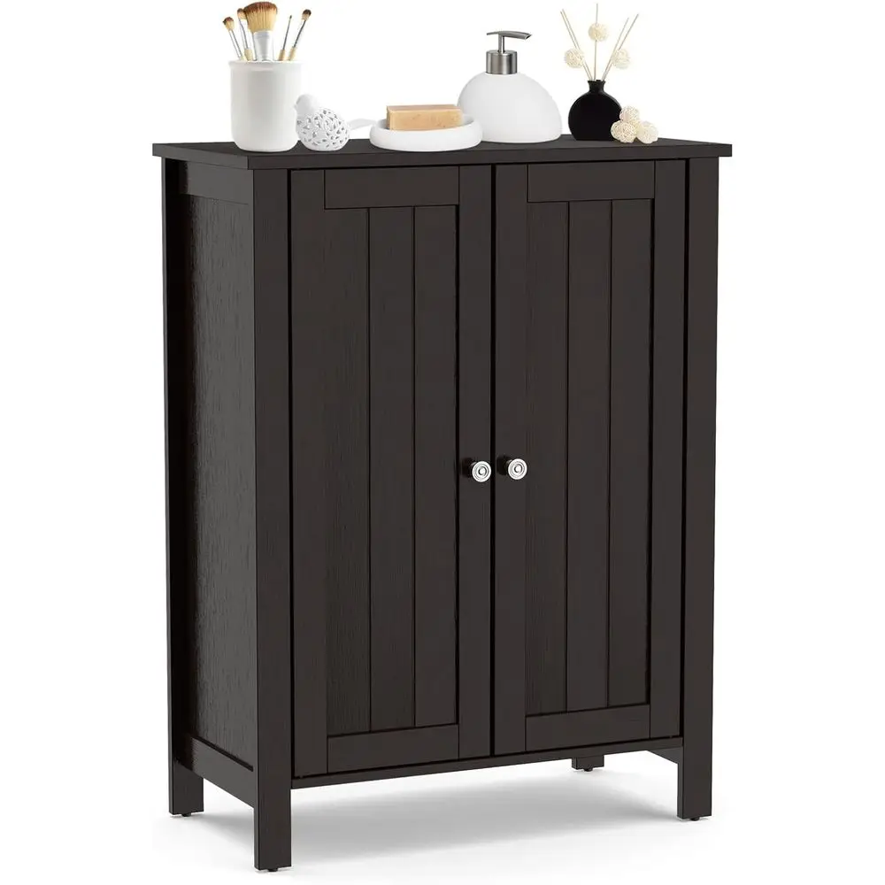 Freestanding Double Door Adjustable Shelf Wooden Storage Cabinet for Living Room, Bedroom, Kitchen, Entryway - Brown
Freestanding Double Door Adjustable Shelf Wooden Storage Cabinet for Living Room, Bedroom, Kitchen, Entryway - Brown