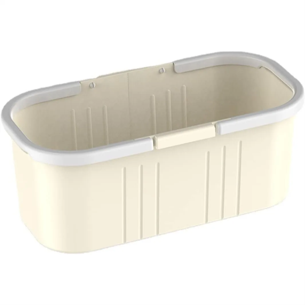 Long Plastic Rectangular Mop Bucket, 15x7.2x6.8 Inch Noncollapsible Cleaning Bucket with Handle, Ivory
Long Plastic Rectangular Mop Bucket, 15x7.2x6.8 Inch Noncollapsible Cleaning Bucket with Handle, Ivory