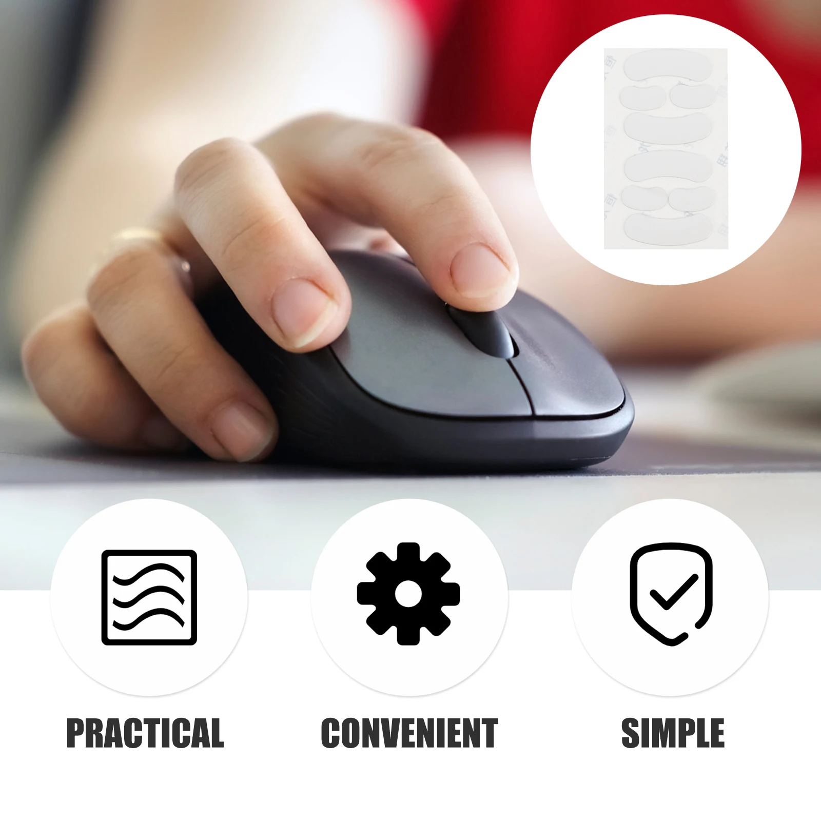 2Sets Gaming Mouse Feet Replacement Smooth Glide Silicone Skates for Computer Mice Improved Accuracy Long Term Use
2Sets Gaming Mouse Feet Replacement Smooth Glide Silicone Skates for Computer Mice Improved Accuracy Long Term Use