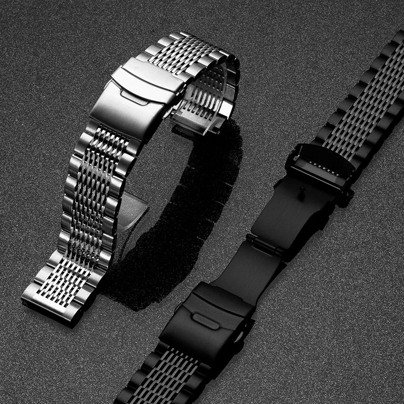 18mm 20mm 22mm 24mm Quick Release Stainless Steel Watch Strap Metal Folding Buckle Watch Band for Universal Watch Bracelet
18mm 20mm 22mm 24mm Quick Release Stainless Steel Watch Strap Metal Folding Buckle Watch Band for Universal Watch Bracelet