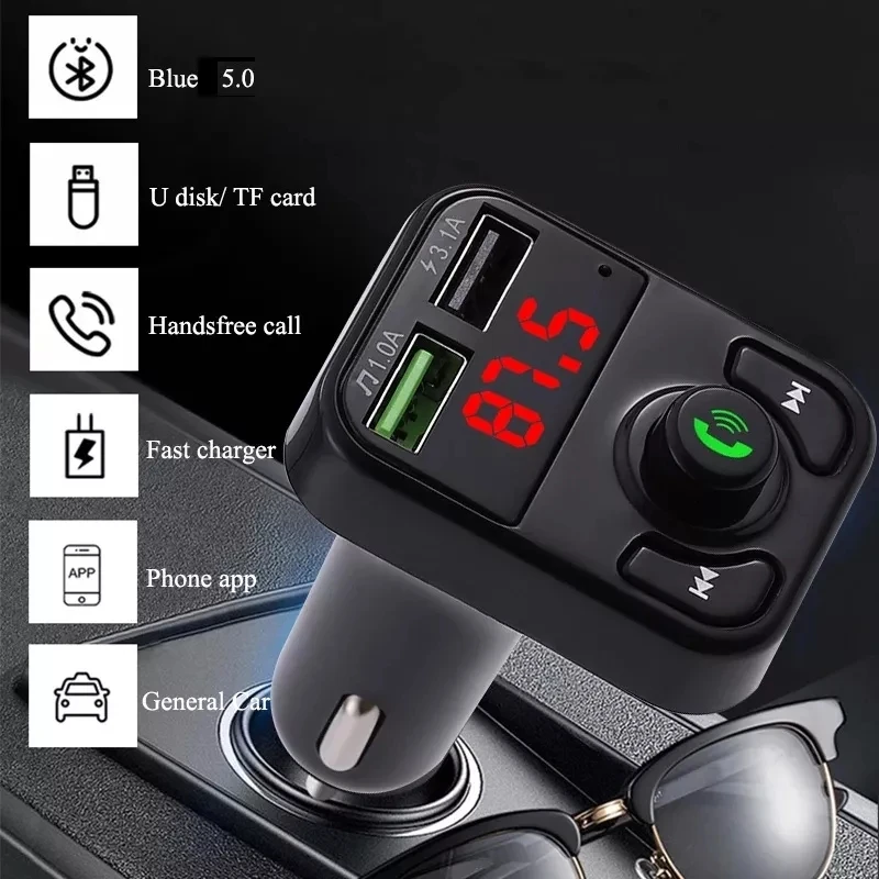 Multifunctional 3.1A USB Car Charger Bluetooth Fm Transmitter Hands-free Mp3 Music Player Universal Accessories Free Shipping
Multifunctional 3.1A USB Car Charger Bluetooth Fm Transmitter Hands-free Mp3 Music Player Universal Accessories Free Shipping
