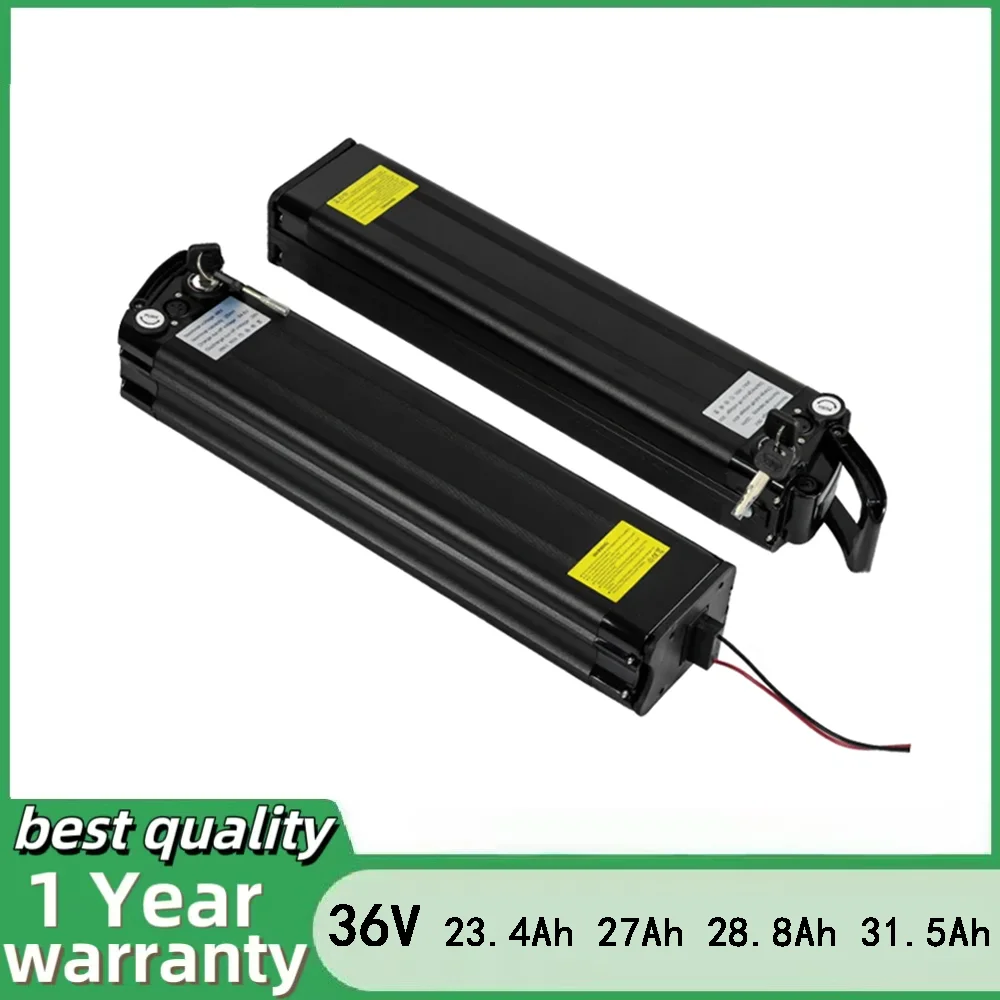 High Capacity Electric Bicycle Battery 36V SilverFish Lithium ion ebike Battery 23.4V-31.5V Replacement folding electric bike
High Capacity Electric Bicycle Battery 36V SilverFish Lithium ion ebike Battery 23.4V-31.5V Replacement folding electric bike