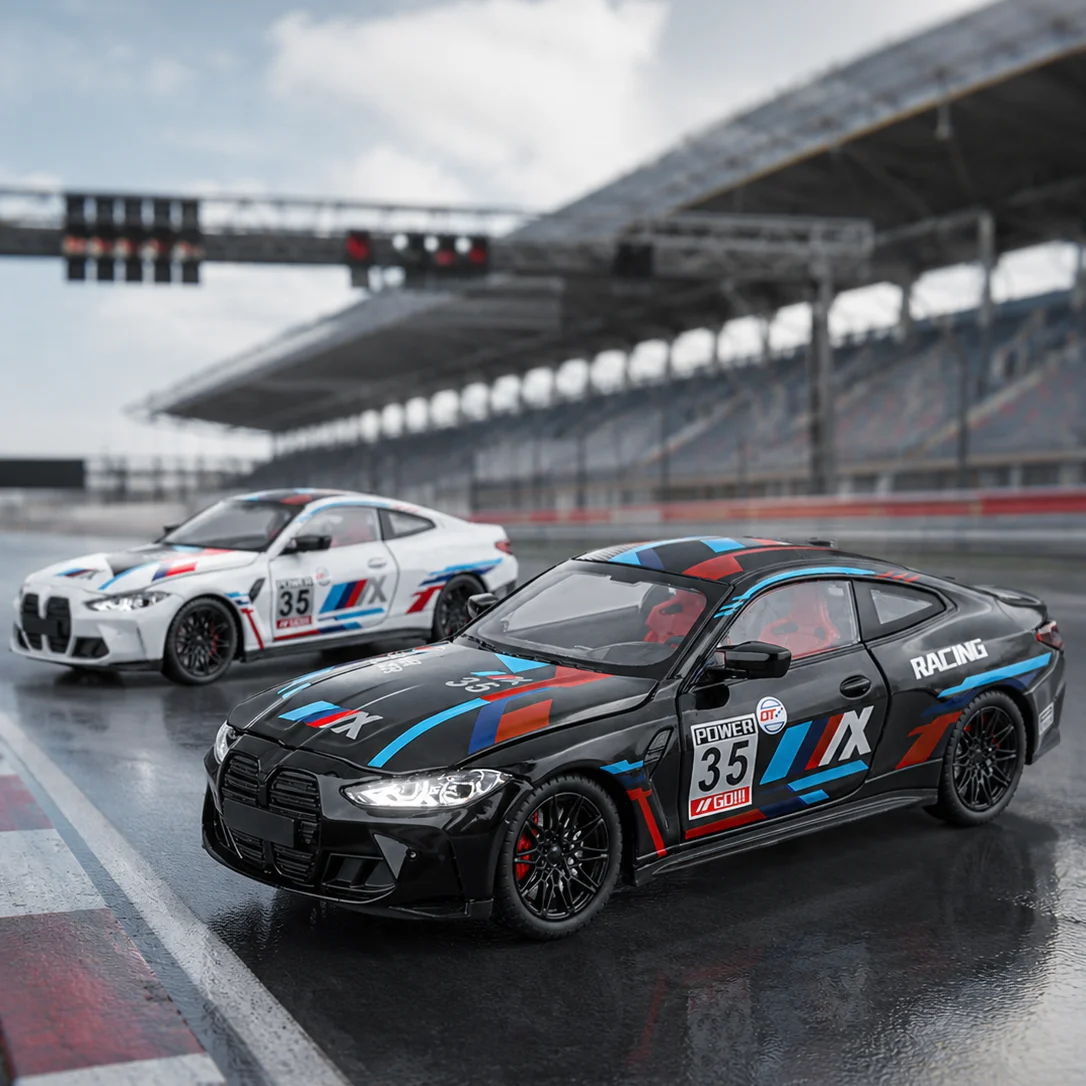 1/24 BMW M4 G82 Racing Rally Super Sport Toy Car Diecast Metal Rally Miniature Sound & Light Gift For Kid Boy Collection
1/24 BMW M4 G82 Racing Rally Super Sport Toy Car Diecast Metal Rally Miniature Sound & Light Gift For Kid Boy Collection