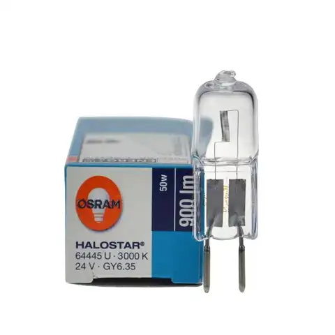 Osram 64445U 24V50W Bulb Halostar 3000K GY6.35 Halogen Lamp Optical Instrument Bulb