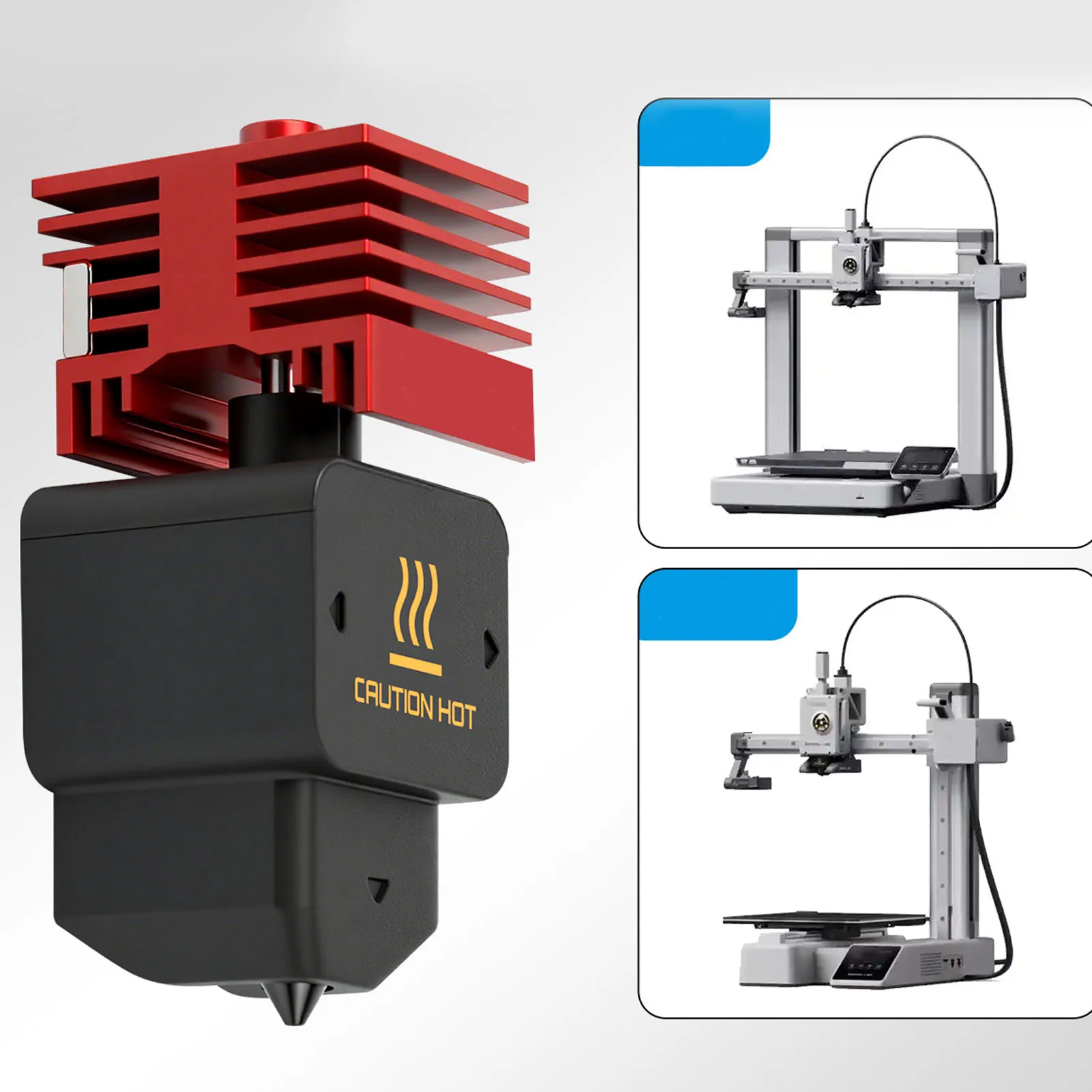 3D Printer Hot End High Hotend Replacement for Bambu H2D Combo 3D Printer 0.6mm Nozzle Hot End with Red Heat Sink Block
3D Printer Hot End High Hotend Replacement for Bambu H2D Combo 3D Printer 0.6mm Nozzle Hot End with Red Heat Sink Block