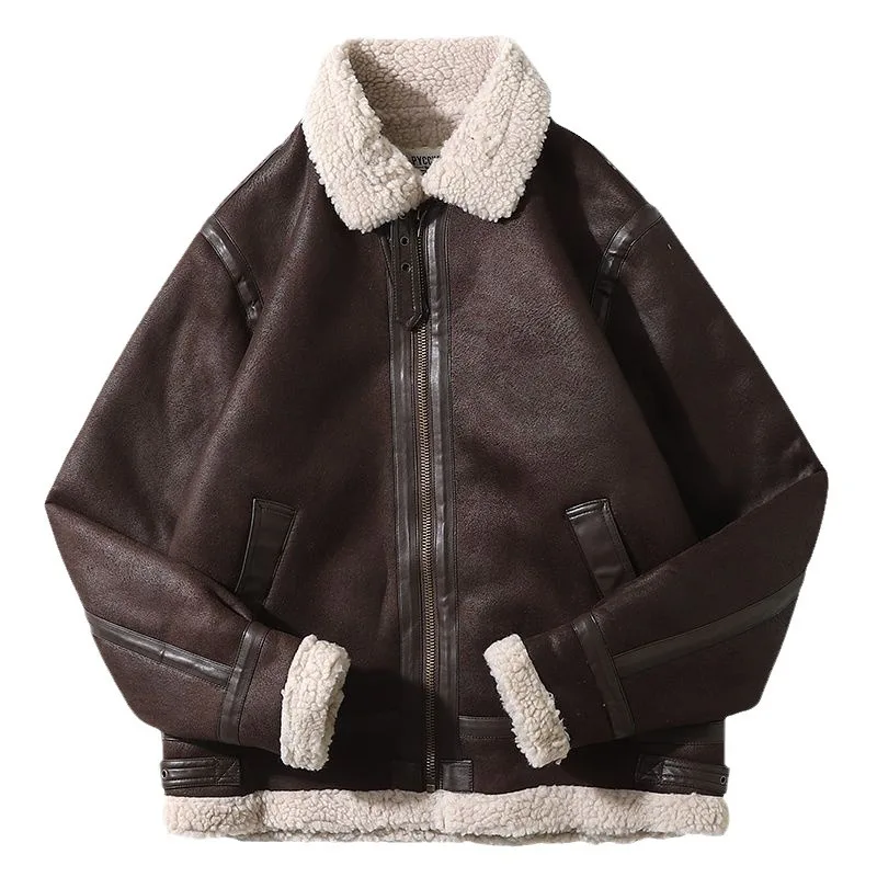 2025 Men's Winter Aviator Leather Jacket Sheepskin Shearling Genuine Leather Rock Jackets High Quality Male Coats
2025 Men's Winter Aviator Leather Jacket Sheepskin Shearling Genuine Leather Rock Jackets High Quality Male Coats