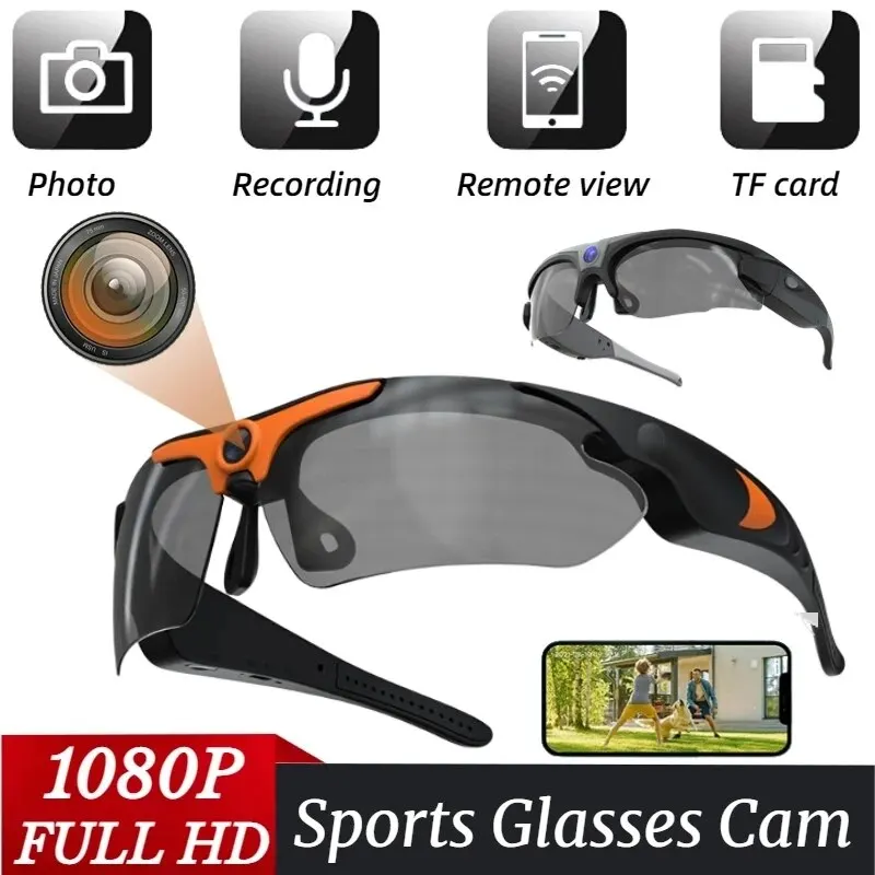 1080P Full HD Mini Camera Sunglasses Outdoor Sports DV Wide-angle Intelligent Sports Glasses DVR Camera
1080P Full HD Mini Camera Sunglasses Outdoor Sports DV Wide-angle Intelligent Sports Glasses DVR Camera