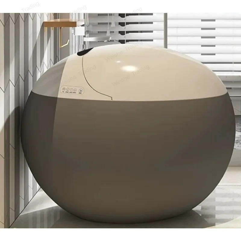 Grey egg-shaped smart toilet integrated automatic round egg-shaped personalized creative smart toilet
Grey egg-shaped smart toilet integrated automatic round egg-shaped personalized creative smart toilet