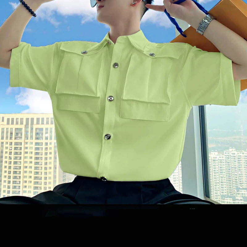 INCERUN Men Shirt Printing Lapel Short Sleeve Button Casual Men Clothing Summer Korean Streetwear 2024 Pockets Fashion Shirts
INCERUN Men Shirt Printing Lapel Short Sleeve Button Casual Men Clothing Summer Korean Streetwear 2024 Pockets Fashion Shirts