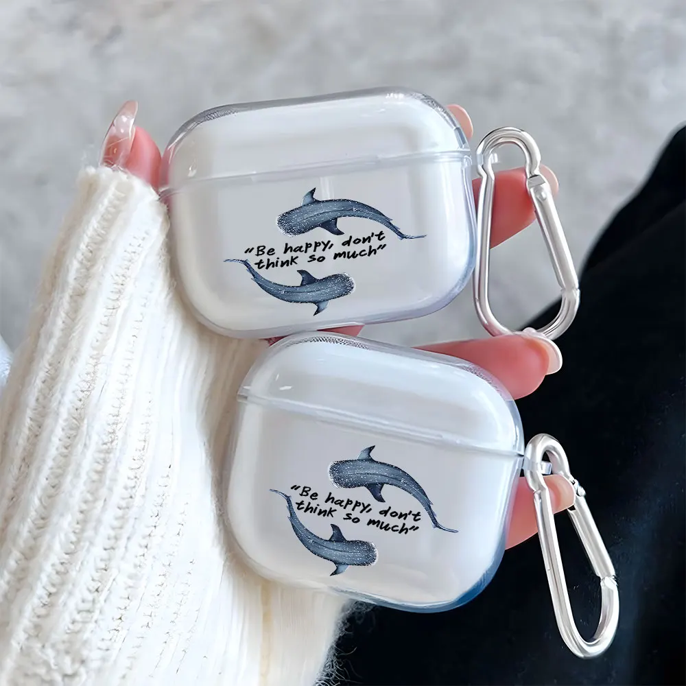 Gentle Whale Shark Pattern Clear Earphone Case for AirPods 4/3/2/1 Earbuds Case For AirPods Pro 3/Pro 2/Pro TPU Protective Cover
Gentle Whale Shark Pattern Clear Earphone Case for AirPods 4/3/2/1 Earbuds Case For AirPods Pro 3/Pro 2/Pro TPU Protective Cover