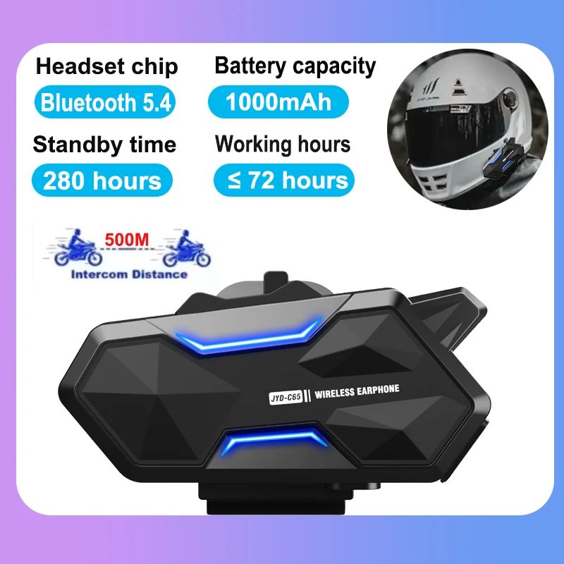 KEBIDUMEI Motorcycle Intercom Headset Helmet BT 5.4 intercommunicator 500M Wireless Hands-free Call Phone Kit with Waterproof
KEBIDUMEI Motorcycle Intercom Headset Helmet BT 5.4 intercommunicator 500M Wireless Hands-free Call Phone Kit with Waterproof