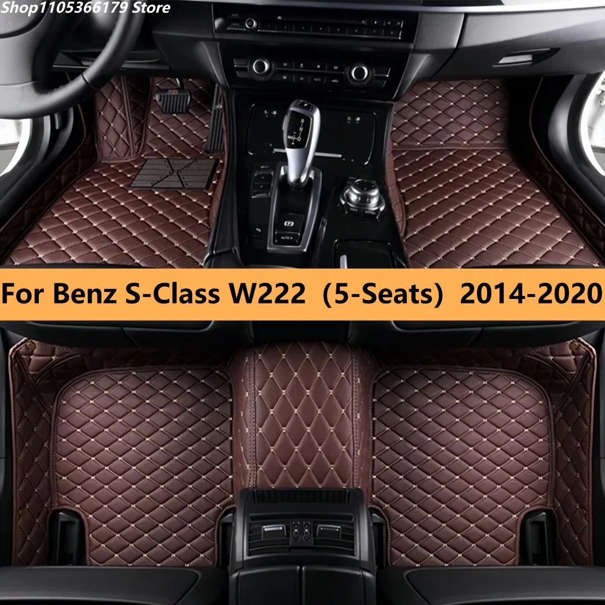 Автомобильные коврики для 5 мест, подходят для Mercedes-Benz S-Class W222 2014-2020 годов выпуска, передний и задний ряд, полный комплект.
Автомобильные коврики для 5 мест, подходят для Mercedes-Benz S-Class W222 2014-2020 годов выпуска, передний и задний ряд, полный комплект.