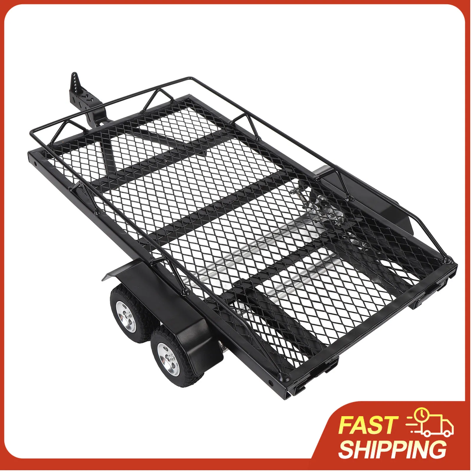 Металлический прицеп-платформа с крюковым креплением, сверхмощный, высокостабильный, с двумя осями, для радиоуправляемых краулеров
Металлический прицеп-платформа с крюковым креплением, сверхмощный, высокостабильный, с двумя осями, для радиоуправляемых краулеров