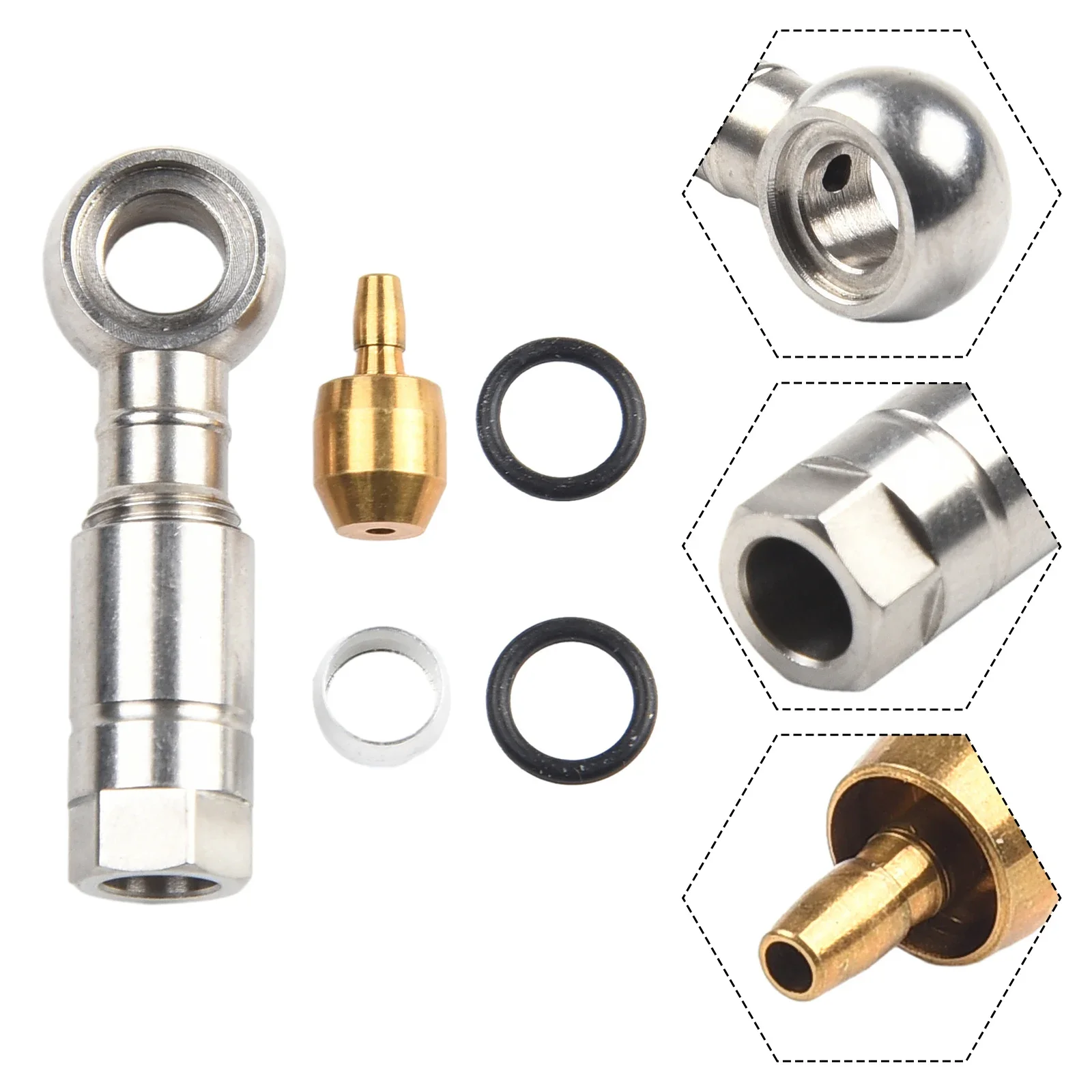 Bike Bicycle Hydraulic Disc Brake Cable End Hose Banjo Connector Kit For HAYES Banjo Connector& Oil Needle &Sealing Ring
Bike Bicycle Hydraulic Disc Brake Cable End Hose Banjo Connector Kit For HAYES Banjo Connector& Oil Needle &Sealing Ring