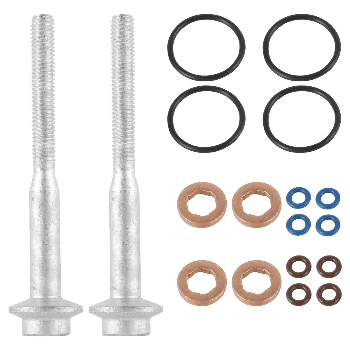 Комплект уплотнений и болтов форсунки, совместимый с A3 8P1 1,6 TDI 66 кВт 90 PS Комплект уплотнительных колец впрыска топлива Комплект уплотнительных колец резины 
Комплект уплотнений и болтов форсунки, совместимый с A3 8P1 1,6 TDI 66 кВт 90 PS Комплект уплотнительных колец впрыска топлива Комплект уплотнительных колец резины