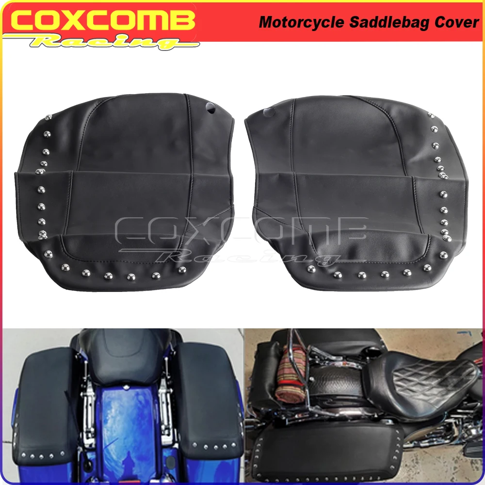 Motorcycle Black Rivet Premium Saddle Bag Saddlebag Lid Cover For Harley Touring Road King Street Glide FLHX FLTRU 2014-2020
Motorcycle Black Rivet Premium Saddle Bag Saddlebag Lid Cover For Harley Touring Road King Street Glide FLHX FLTRU 2014-2020