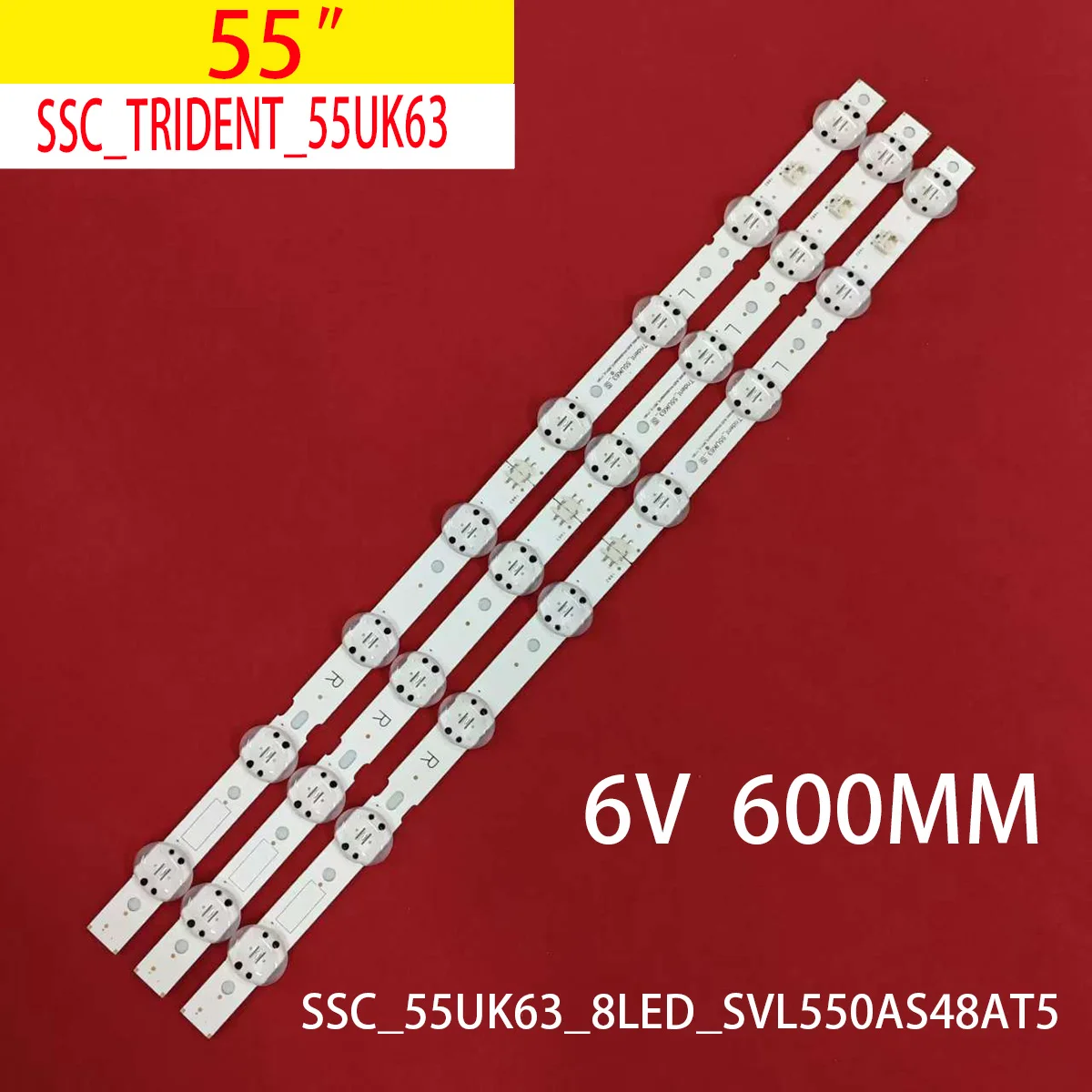 LED 8LED 600mm Backlight Strip for 55UK6360PSF 55UK6360 55UK6470PLC 55uk6200pue 55UK6300 SSC_TRIDENT_55UK63_S SVL550AS48AT5
LED 8LED 600mm Backlight Strip for 55UK6360PSF 55UK6360 55UK6470PLC 55uk6200pue 55UK6300 SSC_TRIDENT_55UK63_S SVL550AS48AT5