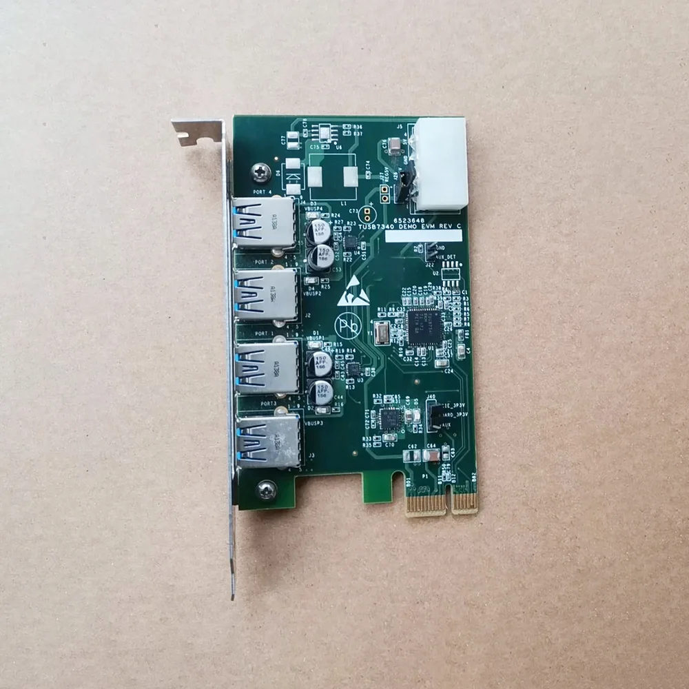 TUSB7340 PCIe to 4-port USB3.0 Expansion Card
TUSB7340 PCIe to 4-port USB3.0 Expansion Card