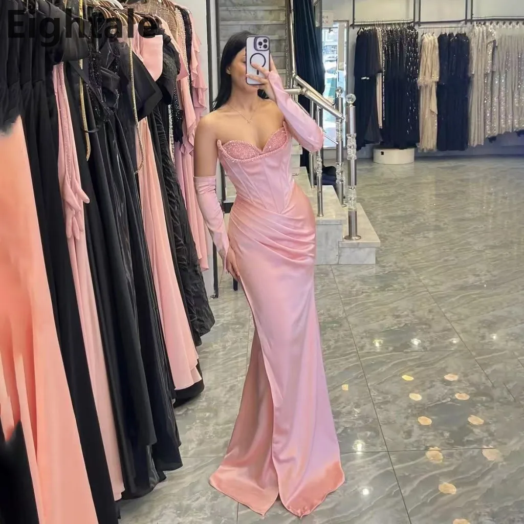Eightale Customized Sweetheart Beaded Mermaid Pink Evening Dress Long Luxury Women's Formal Party Gown 2025
Eightale Customized Sweetheart Beaded Mermaid Pink Evening Dress Long Luxury Women's Formal Party Gown 2025
