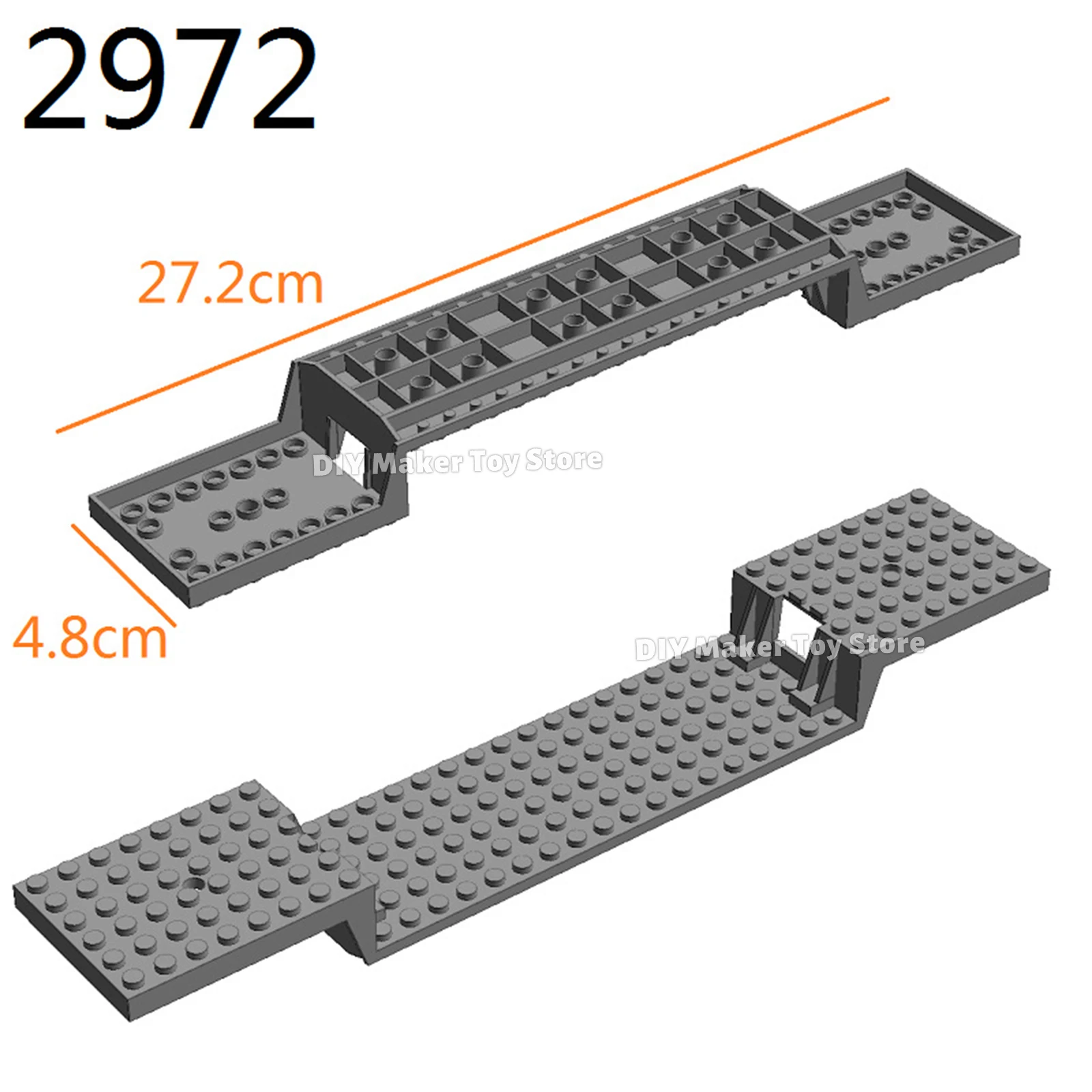 Building Blocks Train Base 6x34 Split-Level without Bottom Tubes MOC Train Extended Chassis Boy Girl Technology Parts 2972 87058
Building Blocks Train Base 6x34 Split-Level without Bottom Tubes MOC Train Extended Chassis Boy Girl Technology Parts 2972 87058