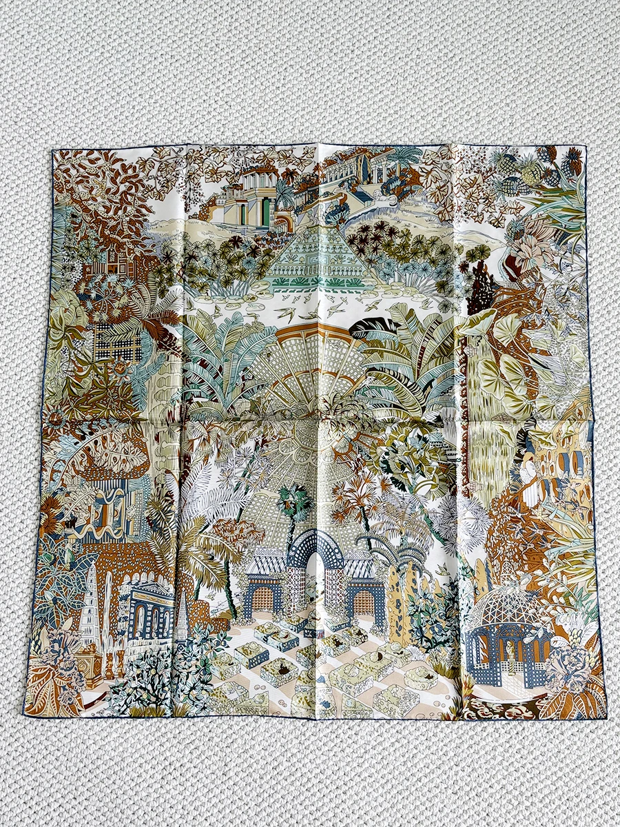 Summer Neck Accessories Women Silk Scarf Luxury Designer Twill Scarfs Hand Rolled Edge Shawls Square Bandanas 90cm
Summer Neck Accessories Women Silk Scarf Luxury Designer Twill Scarfs Hand Rolled Edge Shawls Square Bandanas 90cm