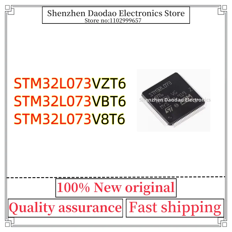 STM32L073VZT6 STM32L073VBT6 STM32L073V8T6 STM32L073 VZT6 VBT6 V8T6 LQFP-100 Microcontroller chip IC new original
STM32L073VZT6 STM32L073VBT6 STM32L073V8T6 STM32L073 VZT6 VBT6 V8T6 LQFP-100 Microcontroller chip IC new original