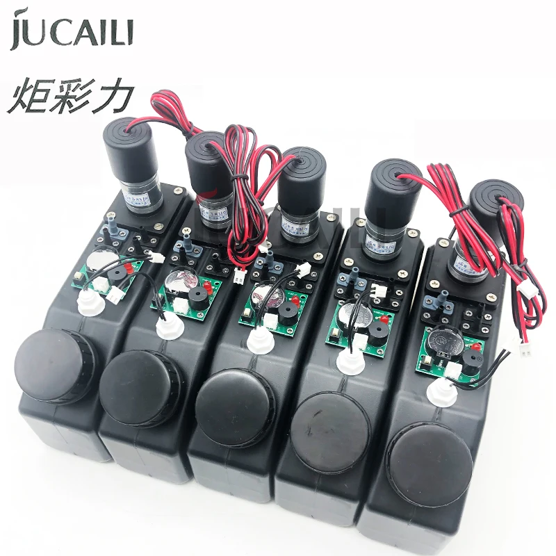 Jucaili 0.5L UV Ink Cartridge with Stirring Motor Level Sensor and Alarm Board for DTF Printer White Ink Sub Tank UV Bulk CISS
Jucaili 0.5L UV Ink Cartridge with Stirring Motor Level Sensor and Alarm Board for DTF Printer White Ink Sub Tank UV Bulk CISS