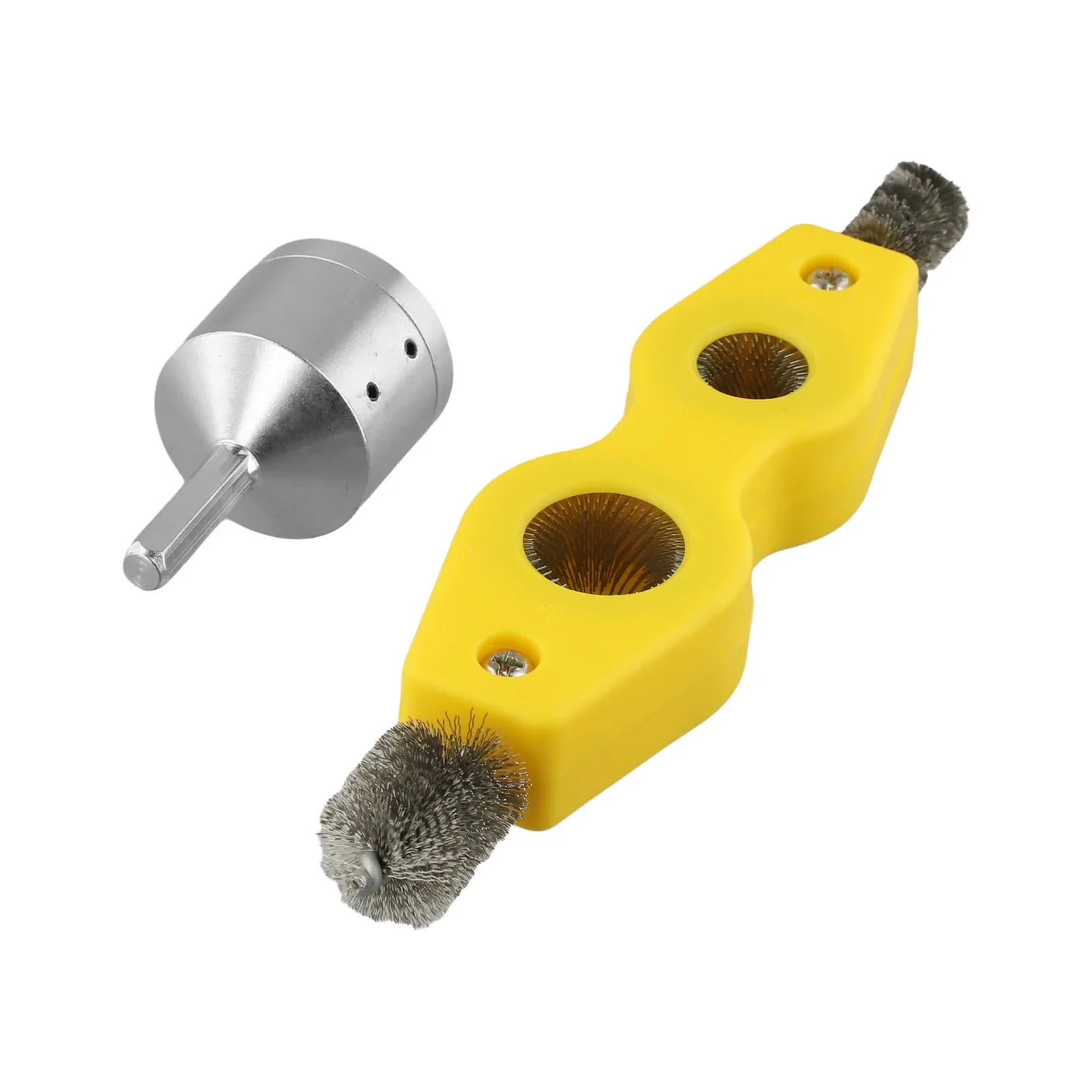 Copper Pipe Cleaner For Drill 15mm 22mm Full Metal Drill Tube Cleaning Brush Pipe Cleaners Plumbing Brush For Electric Drill Bit
Copper Pipe Cleaner For Drill 15mm 22mm Full Metal Drill Tube Cleaning Brush Pipe Cleaners Plumbing Brush For Electric Drill Bit