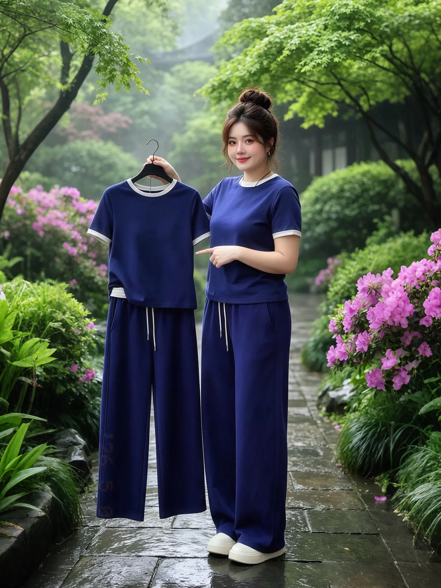 Stunning Color Block Short Sleeve T-Shirt And Wide Leg Pants Two Piece Set Casual Comfortable Lightweight Fashionable for You...
Stunning Color Block Short Sleeve T-Shirt And Wide Leg Pants Two Piece Set Casual Comfortable Lightweight Fashionable for You...