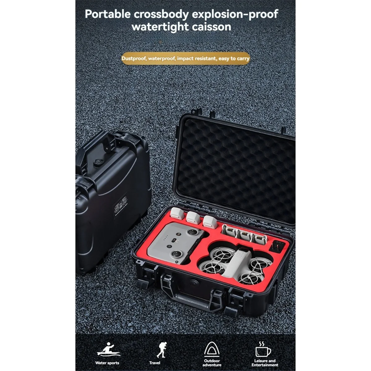 B12B-Waterproof Storage Box for DJI NEO Suitcase Large Capacity Box
B12B-Waterproof Storage Box for DJI NEO Suitcase Large Capacity Box