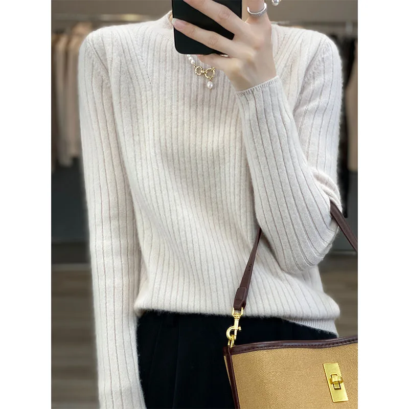 Cashmere Women Sweater 100% Merino Wool Knitted Sweaters O-Neck Pullovers Autumn Winter Fashion Jumper Long Sleeve Tops Clothing
Cashmere Women Sweater 100% Merino Wool Knitted Sweaters O-Neck Pullovers Autumn Winter Fashion Jumper Long Sleeve Tops Clothing