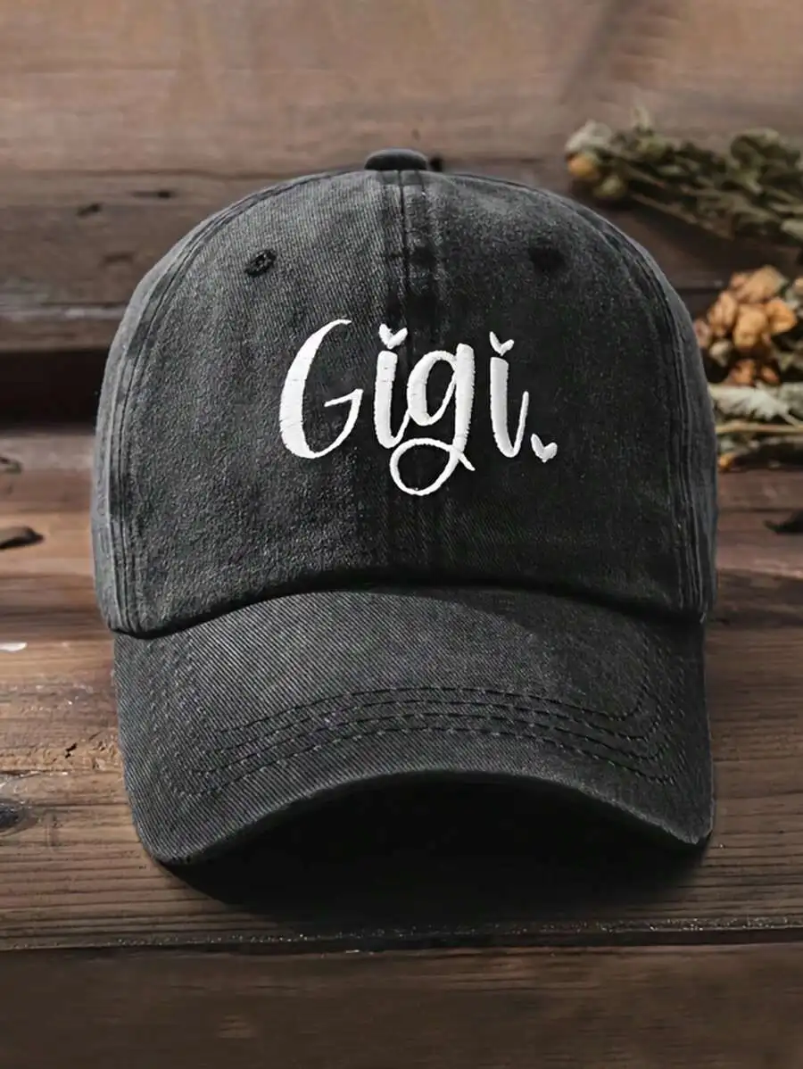 Embroidered Gigi Letter Baseball Cap For Adults Outdoor Sun Protection Hat
Embroidered Gigi Letter Baseball Cap For Adults Outdoor Sun Protection Hat