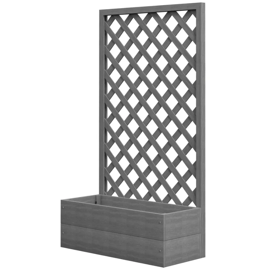 Raised Garden Bed with Trellis: For Climbing Plants Adds Elegance to Outdoor Spaces Gray
Raised Garden Bed with Trellis: For Climbing Plants Adds Elegance to Outdoor Spaces Gray